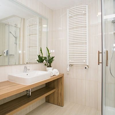 Ванная комната в гостиничном номере